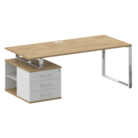 Стол руководителя с опорной тумбой , левый SHIFT SK.SRT-200 (L) 2000*904*753